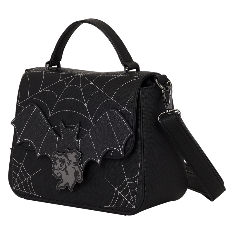 Mickey & Minnie Spiderweb & Bats Crossbody Bag, , hi-res view 3