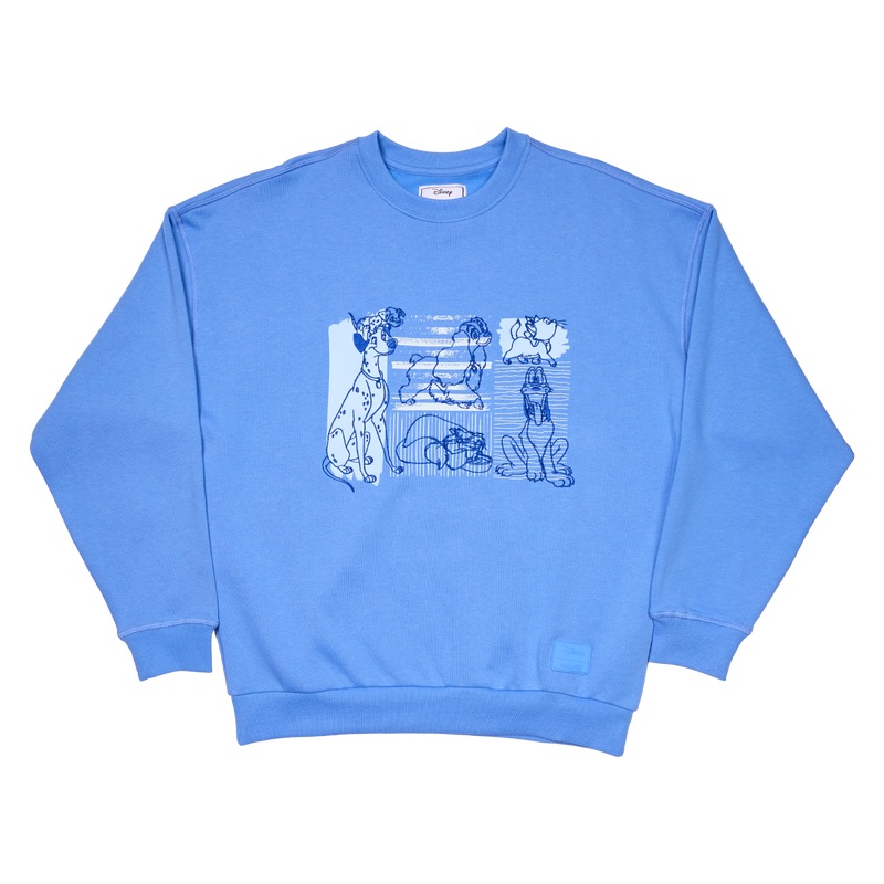 Disney Dogs & Cats Oversized Unisex Crewneck Sweatshirt, , hi-res view 1