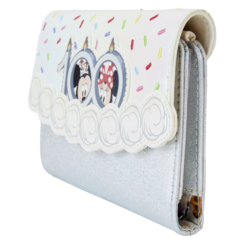 Disney100 Anniversary Celebration Cake Flap Wallet, , hi-res view 3
