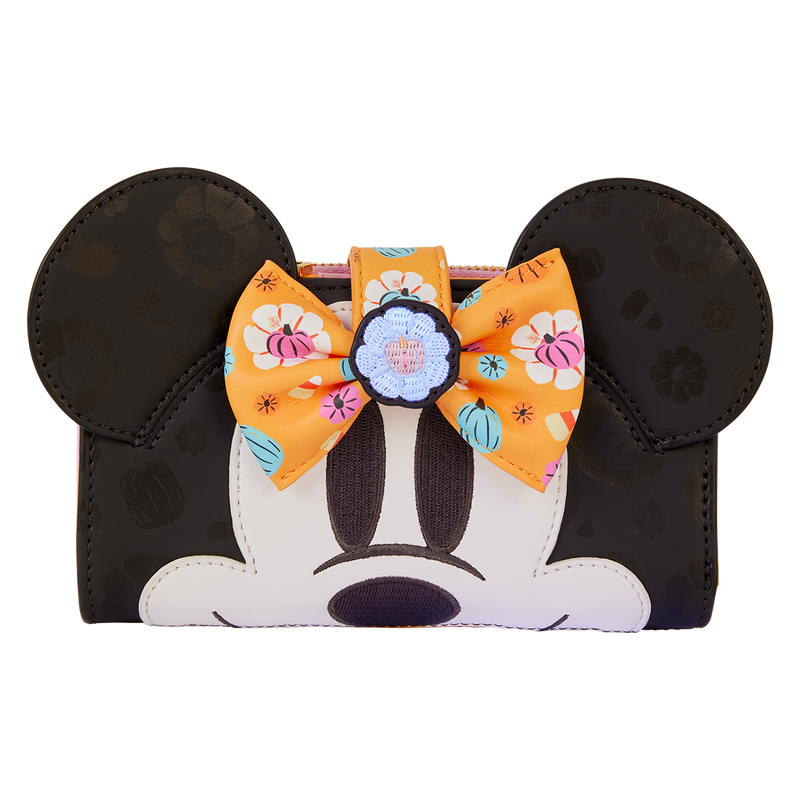 Minnie Mouse Cosplay Floral Pumpkin Flap Wallet, , hi-res view 1