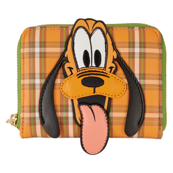 Pluto 95th Anniversary Plaid Zip Around Wallet, Image 1