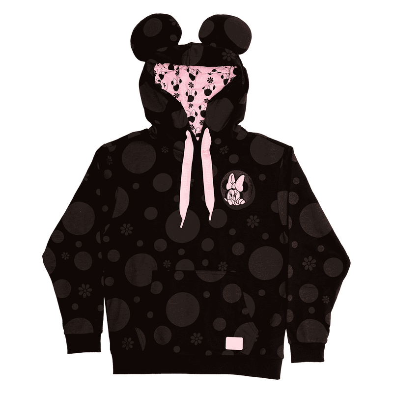 Minnie Mouse Floral Rock The Dots Unisex Hoodie, , hi-res view 4