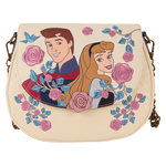 Sleeping Beauty Princess Aurora & Prince Phillip Floral Crossbody Bag, , hi-res view 1