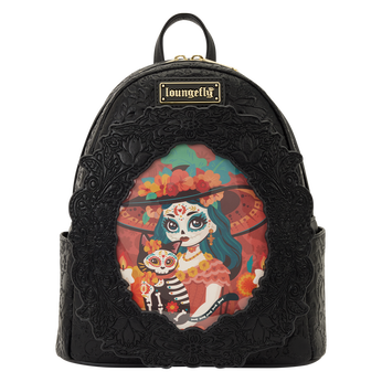 Loungefly Día de los Muertos La Catrina Photo Insert Mini Backpack,  Loungefly Día de los Muertos La Catrina Photo Insert Mini Backpack, Image 1