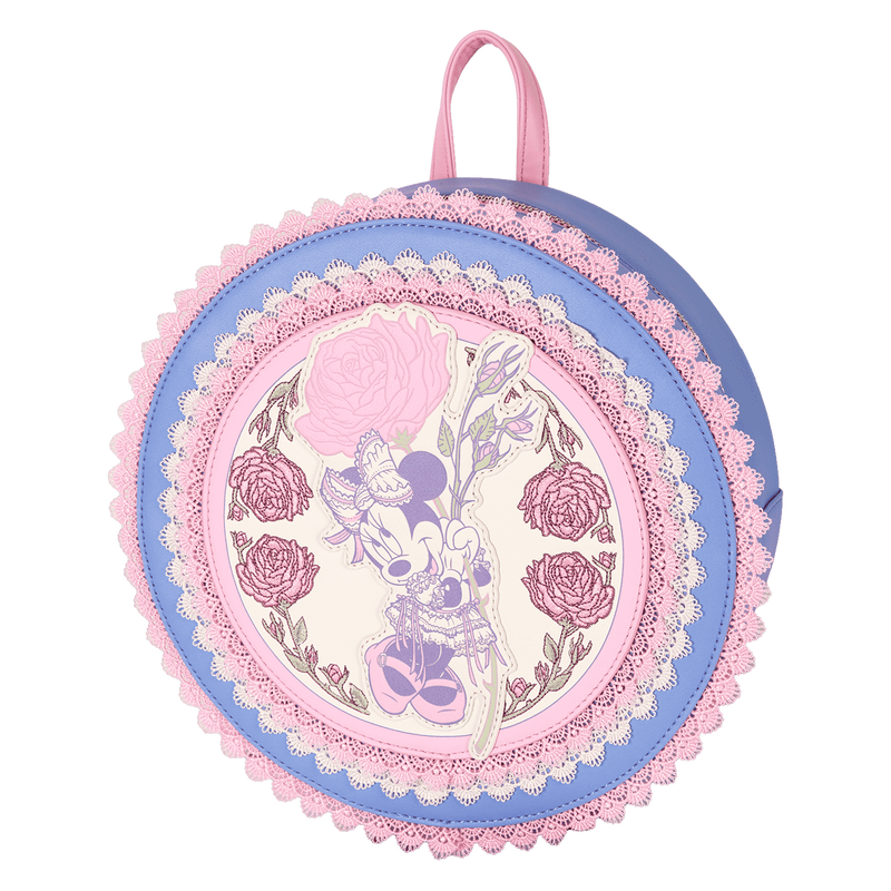Minnie Mouse Floral and Lace Mini Backpack, , hi-res view 3
