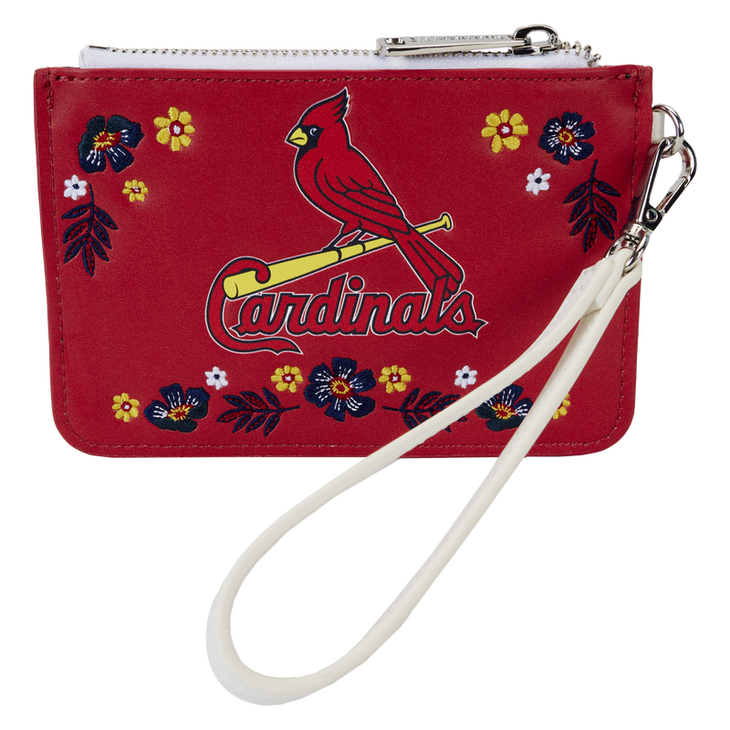 MLB St. Louis Cardinals Floral Card Holder Wristlet Clutch, , hi-res view 1