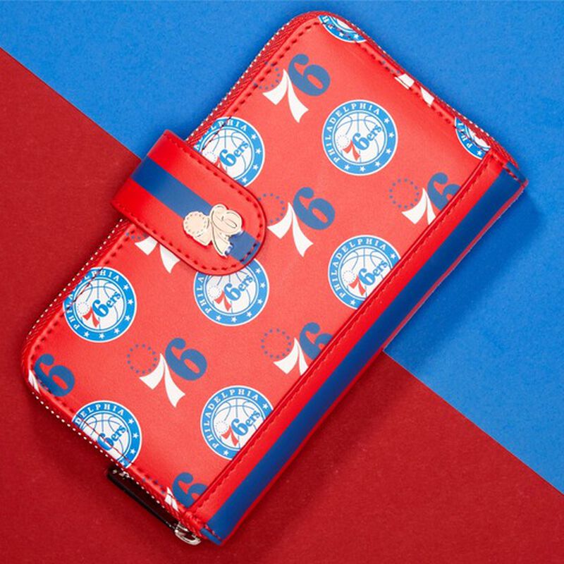NBA Philadelphia 76ers Logo Zip Around Wallet, , hi-res view 2