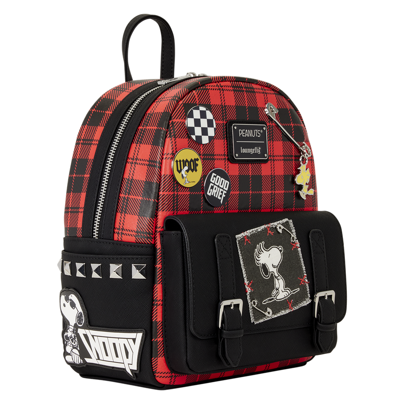 Peanuts Punk Snoopy Grunge Mini Backpack, , hi-res view 4