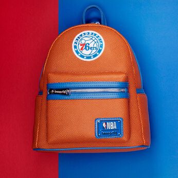 NBA Philadelphia 76ers Basketball Logo Mini Backpack, Image 2