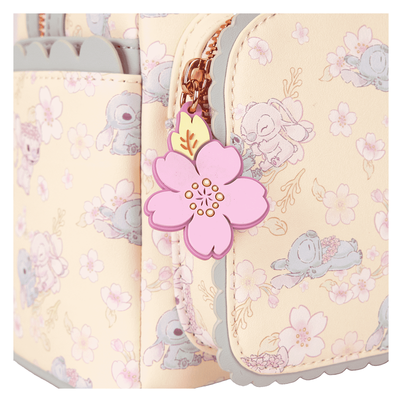 Stitch & Angel Cherry Blossom All-Over Print Mini Backpack, , hi-res view 8