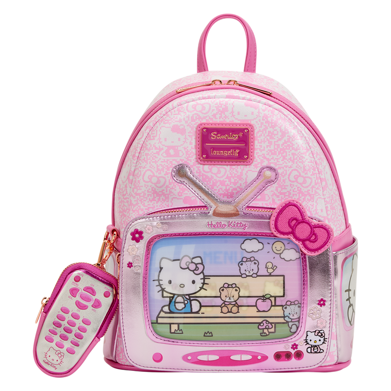 Sanrio Exclusive Hello Kitty Vintage TV Lenticular Mini Backpack with Coin Bag, , hi-res view 1