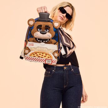 Five Nights at Freddy's Freddy Fazbear Plush Cosplay Lenticular Mini Backpack LFlifestyle1 Five Nights at Freddy's Freddy Fazbear Plush Cosplay Lenticular Mini Backpack, Image 2