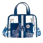 MLB LA Dodgers Clear Tote Crossbody Stadium Bag with Pouch , , hi-res view 1