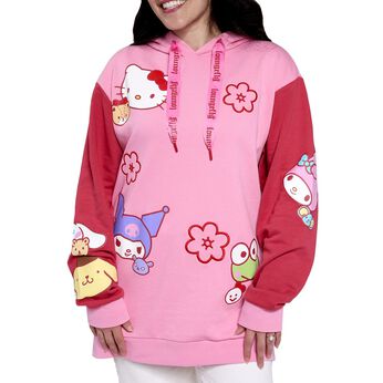 Sanrio Hello Kitty & Friends Color Block Unisex Hoodie, Image 1