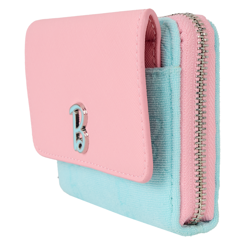 Classic Barbie Terry Cloth Zip Around Wallet, , hi-res view 3
