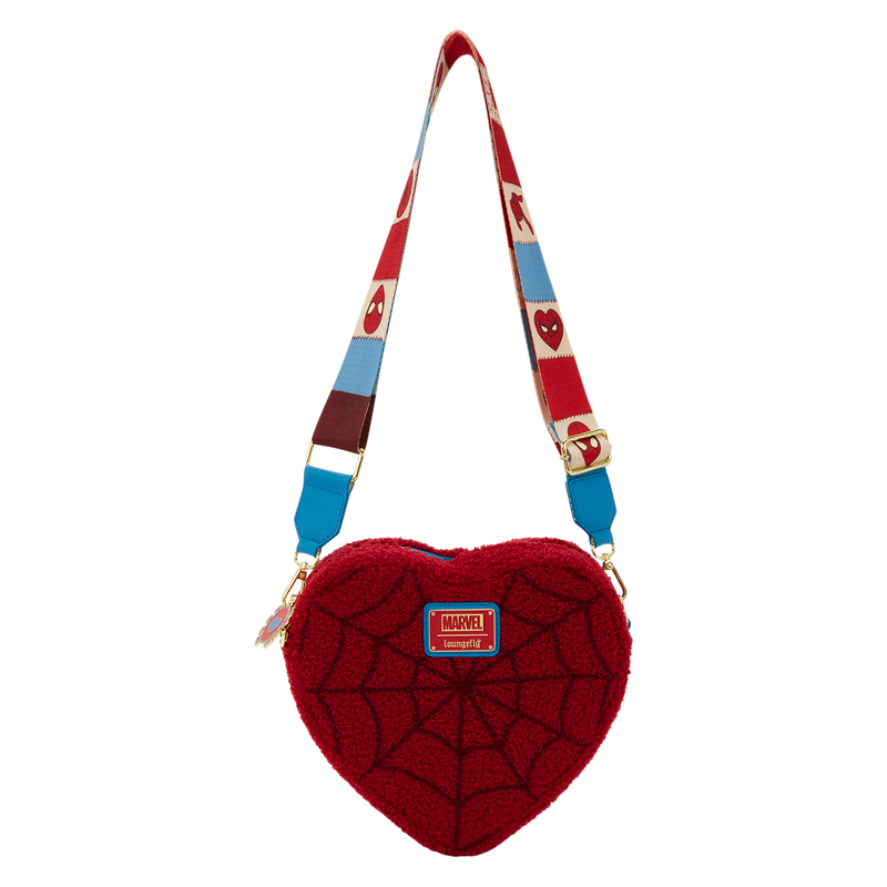 Spider-Man Sherpa Heart Shaped Crossbody Bag, , hi-res view 6
