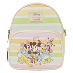 Mickey & Friends Rainbow Stripes Convertible Mini Backpack & Crossbody Bag, , hi-res view 1