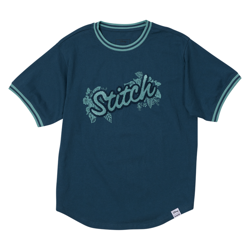 Stitch Patch Unisex Ringer Tee, , hi-res view 1