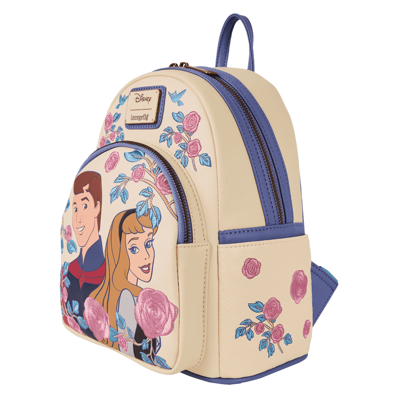 Sleeping Beauty Princess Aurora & Prince Phillip Floral Mini Backpack, , hi-res view 4
