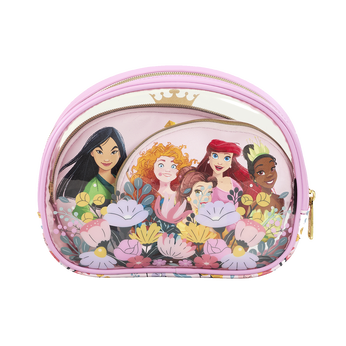 Princess Floral 3 Piece Cosmetic Bag Set, Image 1