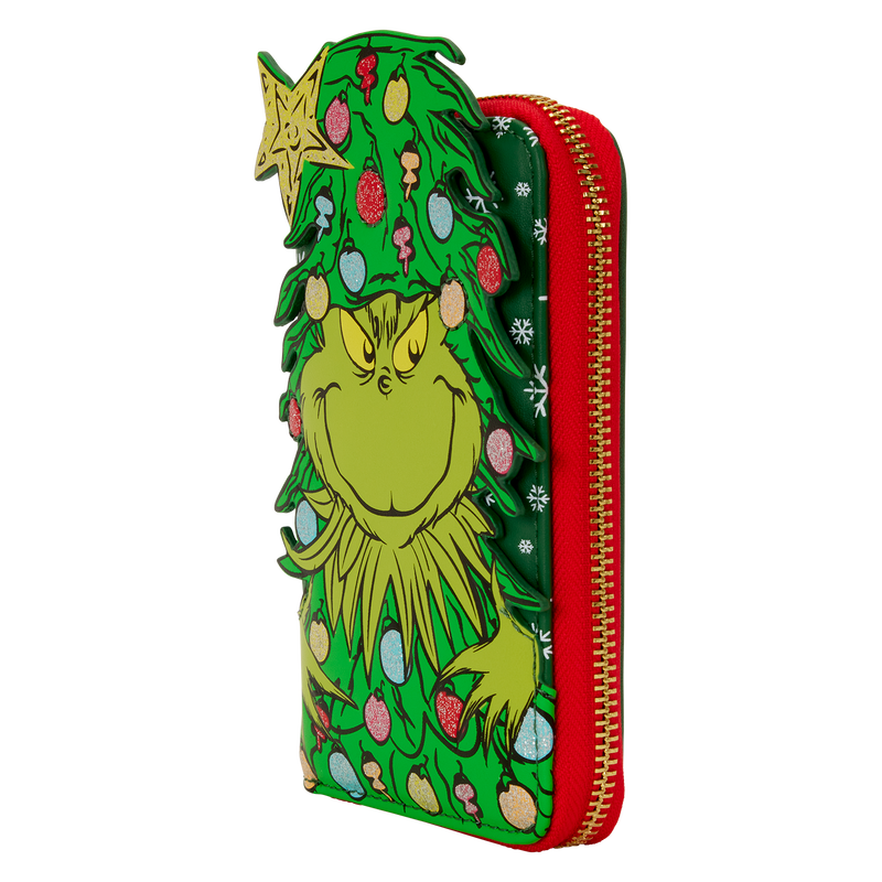 Dr. Seuss How the Grinch Stole Christmas! Tree Zip Around Wallet, , hi-res view 4