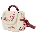 Loungefly Cream & Red Floral Crossbody Bag, , hi-res view 3