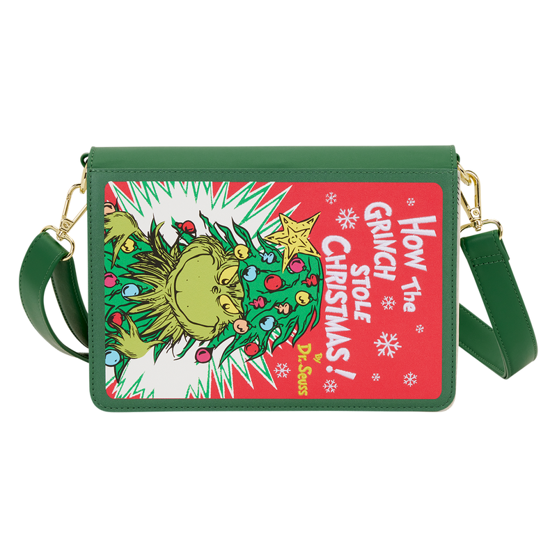 Dr. Seuss How the Grinch Stole Christmas! Holiday Color-In Crossbody Bag, , hi-res view 1