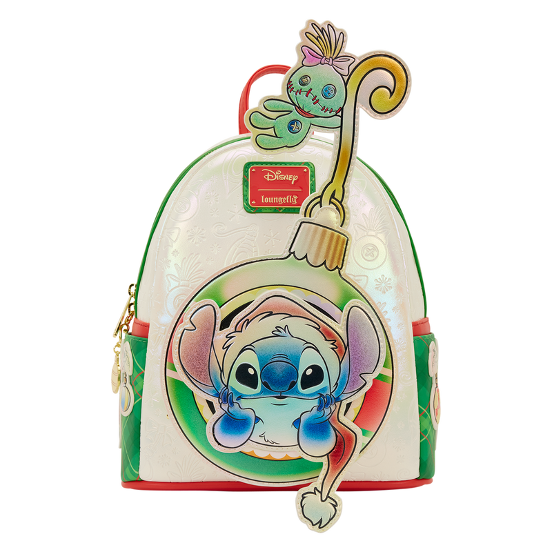 Stitch & Scrump Iridescent Holiday Ornament Mini Backpack, , hi-res view 4
