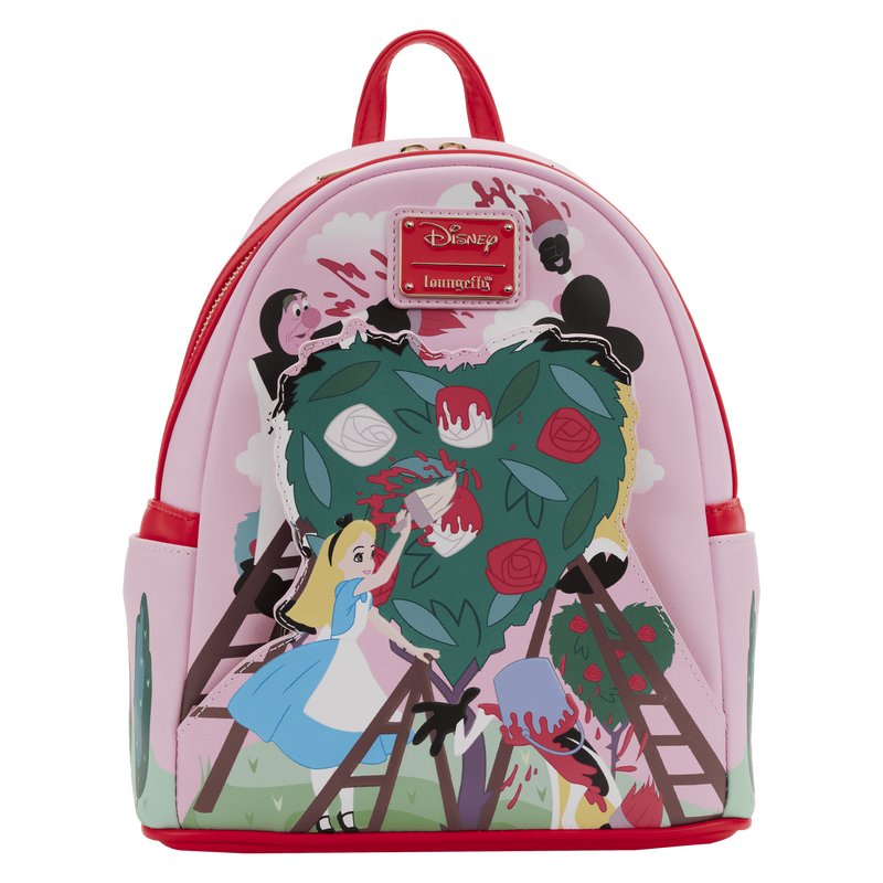Alice in Wonderland Painting the Roses Red Mini Backpack, , hi-res view 1