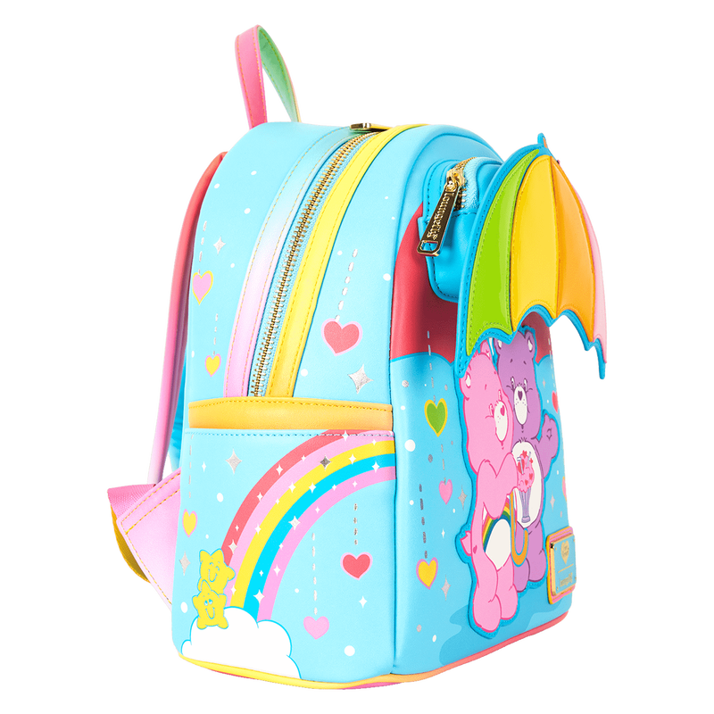 Care Bears Cheer Bear & Share Bear Rainbow Umbrella Mini Backpack, , hi-res view 4