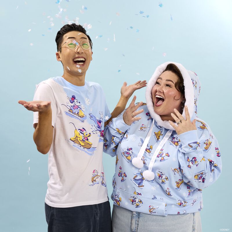 Mickey & Friends Winter Wonderland Unisex Hoodie, , hi-res view 3