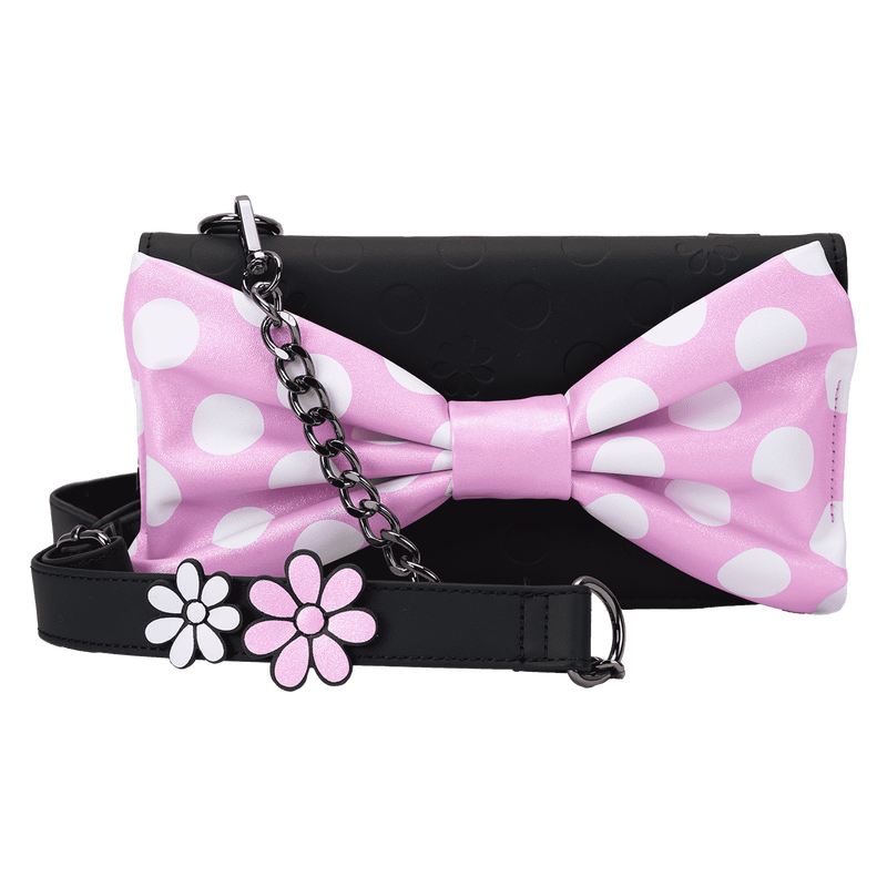 Minnie Mouse Floral Rock The Dots Clutch Crossbody Bag, , hi-res view 1