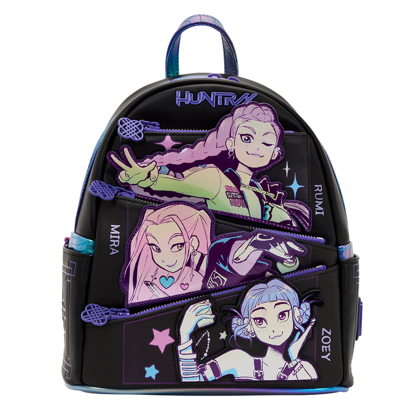 KPop Demon Hunters HUNTR/X Mini Backpack with Photo Card Charm, , hi-res view 1