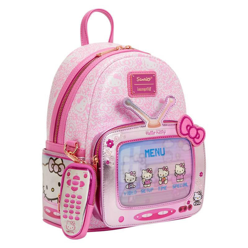 Sanrio Exclusive Hello Kitty Vintage TV Lenticular Mini Backpack with Coin Bag, , hi-res view 5