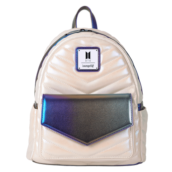 Funko Pop! By Loungefly BTS Iridescent Quilted Mini Backpack, Image 1