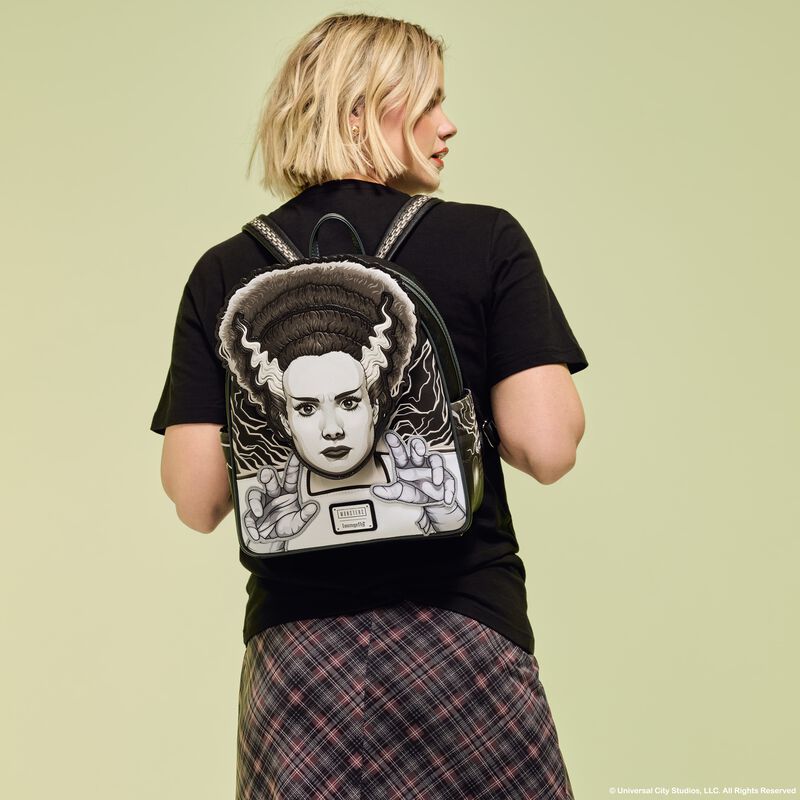 Universal Monster Exclusive The Bride Of Frankenstein Glow Mini Backpack LFlifestyle1 view 2