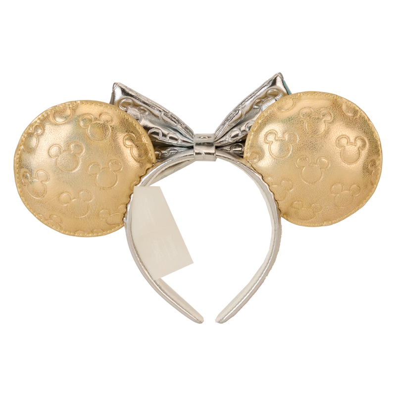 Minnie Mouse Exclusive Metallic Gold & Silver Quilted Ear Headband, , hi-res view 7