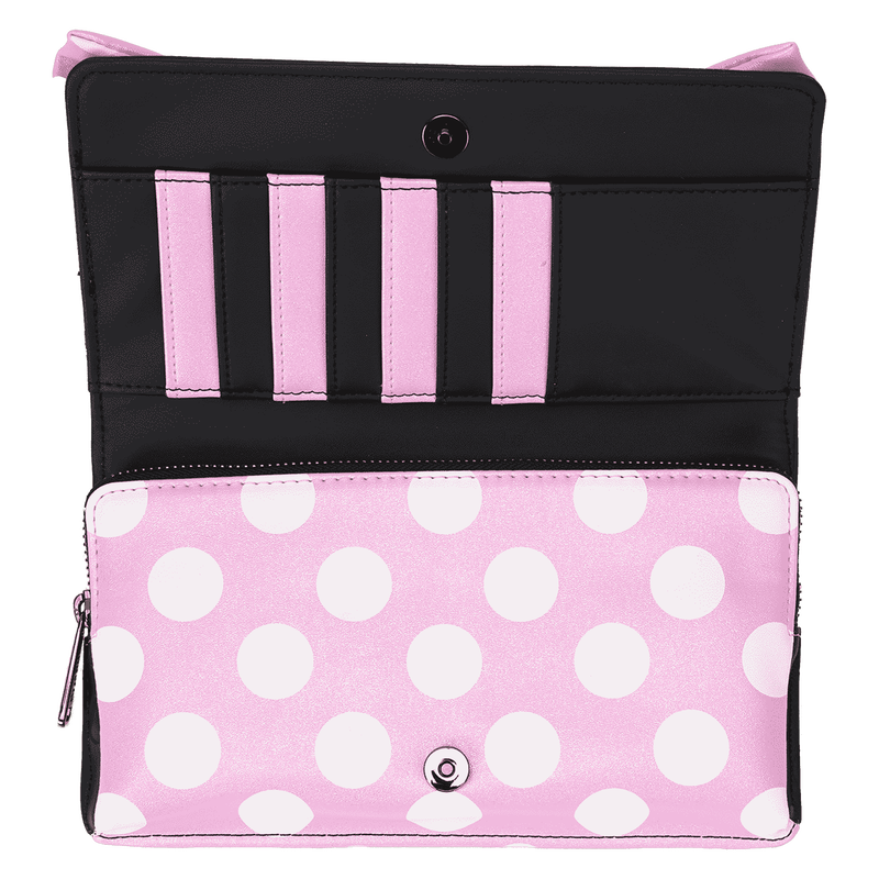 Minnie Mouse Floral Rock The Dots Clutch Crossbody Bag, , hi-res view 5