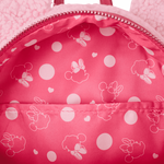 Minnie Mouse Exclusive Hearts Strawberry Scented Sherpa Mini Backpack, , hi-res view 6