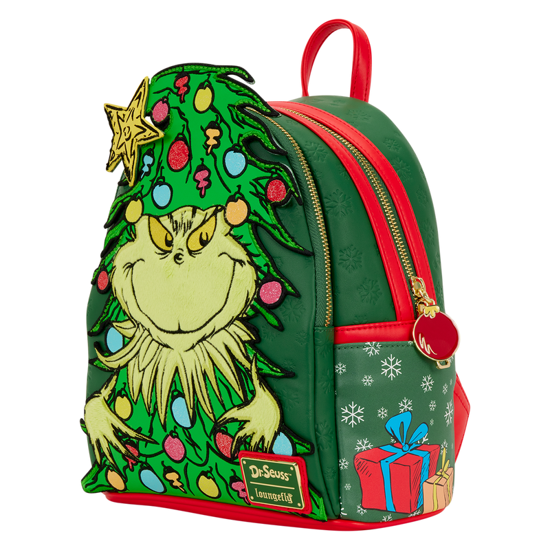 Dr. Seuss How the Grinch Stole Christmas! Tree Light Up Plush Mini Backpack, , hi-res view 5