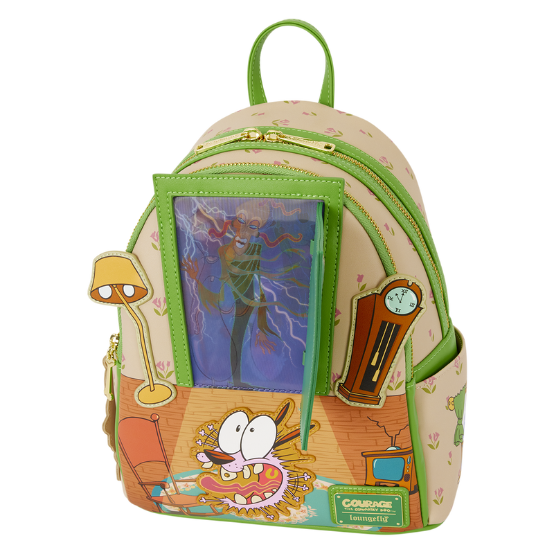 Courage the Cowardly Dog Lenticular Mini Backpack | Loungefly