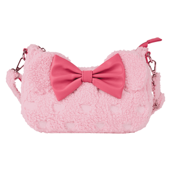 Minnie Mouse Exclusive Hearts Strawberry Scented Sherpa Crossbody Bag, Image 1