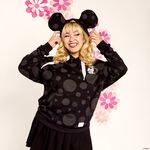 Minnie Mouse Floral Rock The Dots Unisex Hoodie LFlifestyle1 view 2