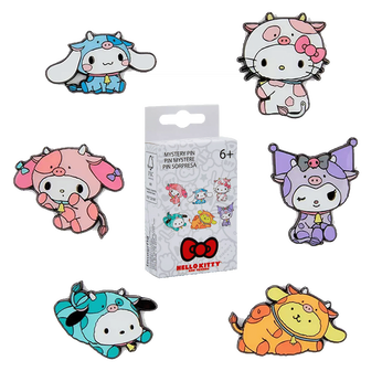 Hello Kitty & Friends Cow Cosplay Mystery Box Pin - Sanrio, Image 1