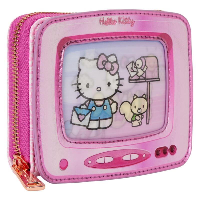 Sanrio Exclusive Hello Kitty Vintage TV Lenticular Zip Around Wallet, , hi-res view 5