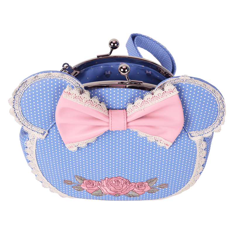 Minnie Mouse Floral and Lace Kisslock Crossbody Bag, , hi-res view 7