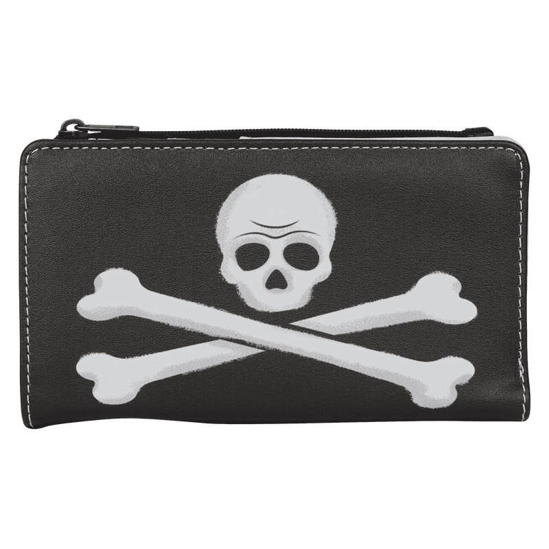 Peter Pan Exclusive Captain Hook Pirate Skull Flap Wallet, , hi-res view 1