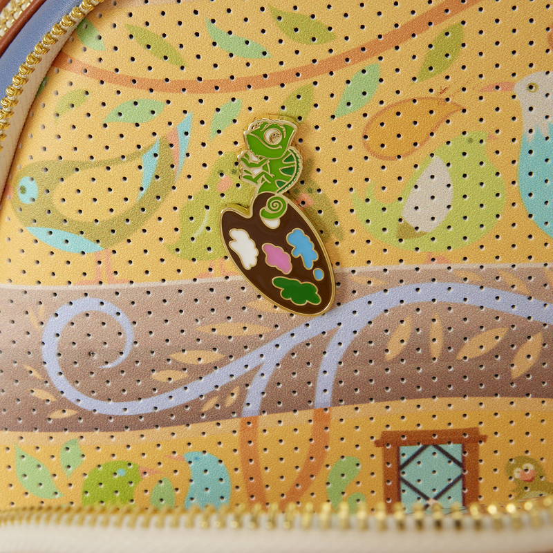 Tangled Rapunzel Glow Pin Trader Mini Backpack, , hi-res view 12