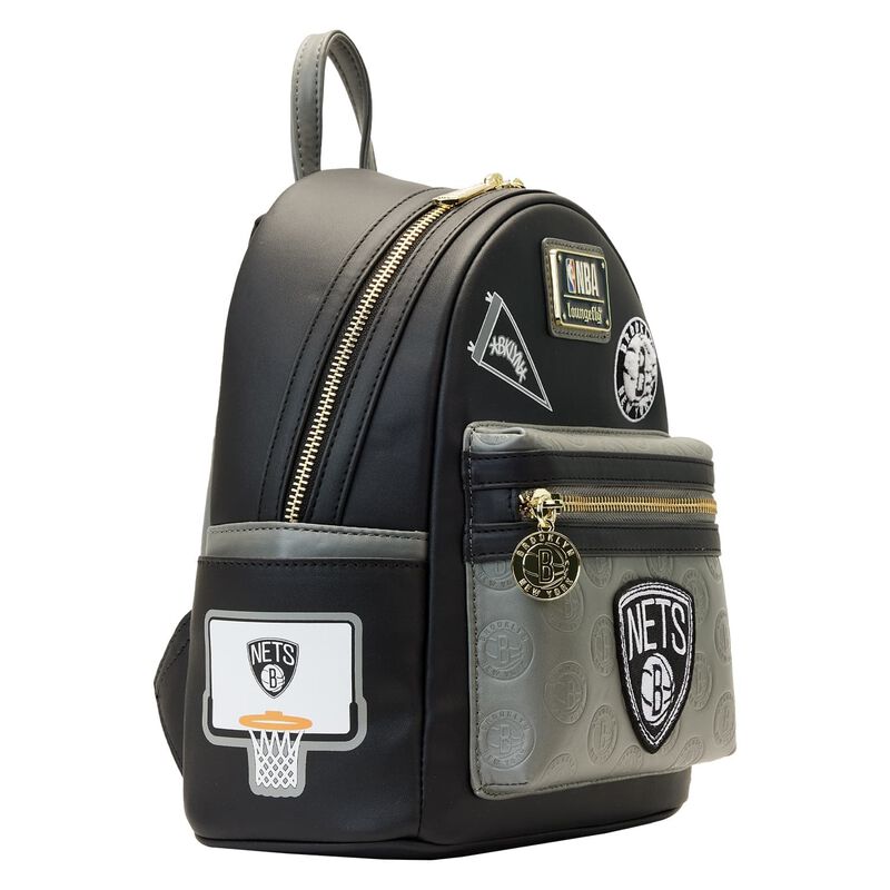 NBA Brooklyn Nets Patch Icons Mini Backpack, , hi-res view 5