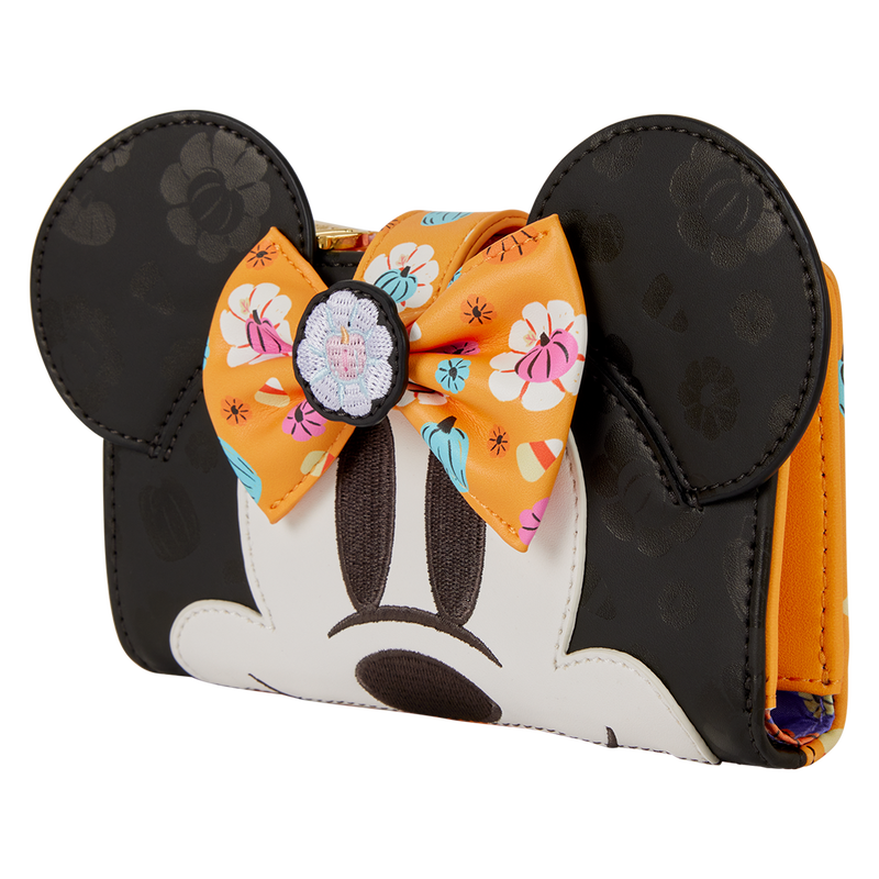 Minnie Mouse Cosplay Floral Pumpkin Flap Wallet, , hi-res view 5
